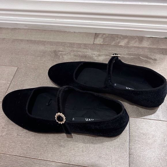 Zara ballerina flats velvet - Picture 3 of 5